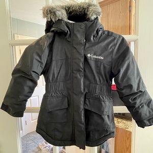 Girls Columbia Omni heat Coat with hood